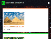 Tablet Screenshot of exploitededucation.com